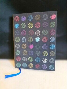 Paperchase Hardcover Lined Journal Multicolor Circle Design Blank Notebook